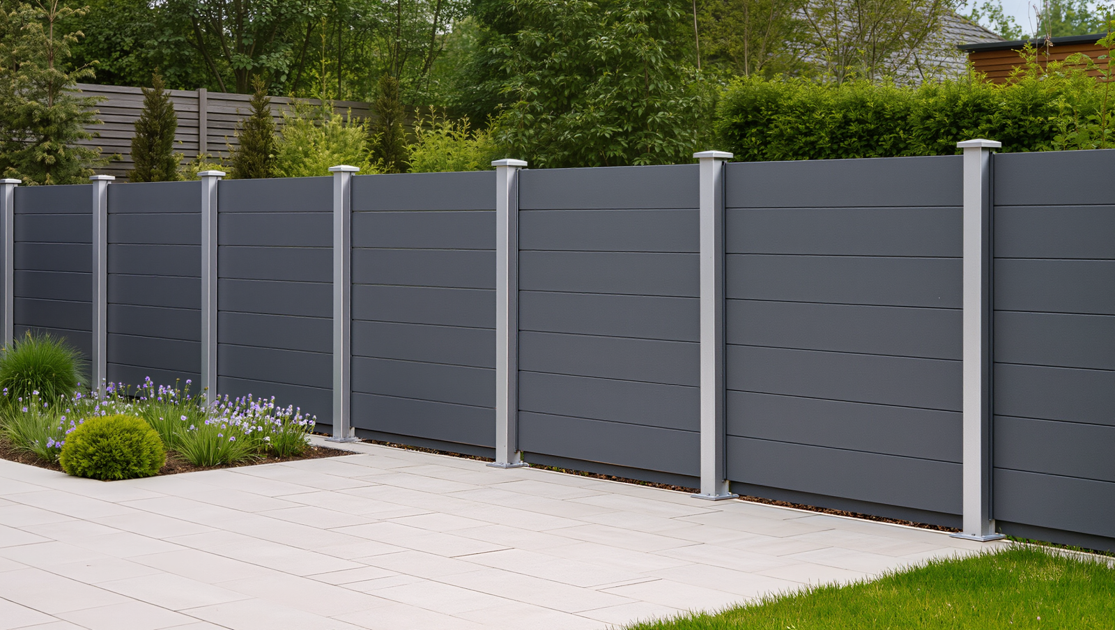 Composite fencing in Sussex